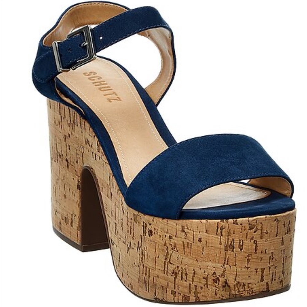 Schutz Tuke Suede Platform Sandal